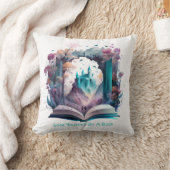 本に夢中になる クッション (ブランケット)