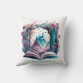 本に夢中になる クッション (裏面)