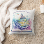 本に夢中になる クッション (ブランケット)