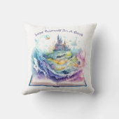 本に夢中になる クッション (裏面)