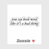 本のおたくなんて悪いことだ。 シール (シート)