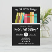 本のために!子供の最初の誕生日パーティー 招待状 (スタンド正面)