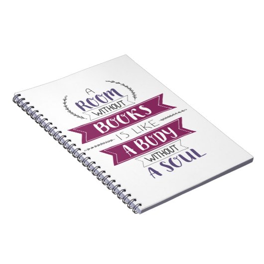 本のない部屋は魂のない体のようなものだ ノートブック (右側)