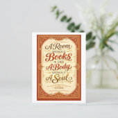 「本のない部屋」シセロの名言 ポストカード (スタンド正面)