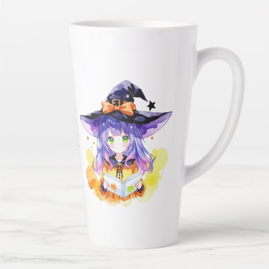 本のようなハロウィーン カフェラテマグ (右)