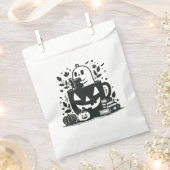 本のようなハロウィーン フェイバーバッグ (クリップ留めされた状態)