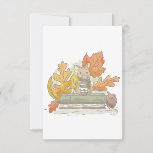 本のようなマウス 招待状 (裏面)