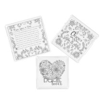 本のような大人の色絵本のトレイ