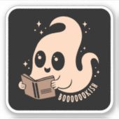本のような幽霊 シール (正面)
