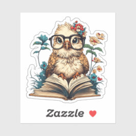 本のような鳥 シール