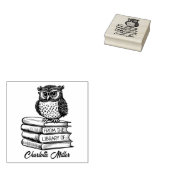 本のオウム カスタム 図書館から ラバースタンプ (押印)