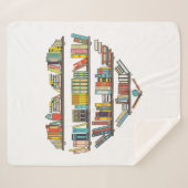 本のカッコいい男性読女性ブックラバーリテラシーL シェルパブランケット (正面(横))