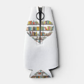 本のカッコいい男性読女性ブックラバーリテラシーL ボトルクーラー (裏面)