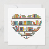 本のカッコいい男性読女性ブックラバーリテラシーL 招待状 (裏面)