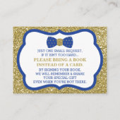 本のカードを持って来て、小さな男、蝶ネクタイ エンクロージャーカード (正面)