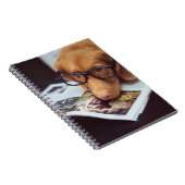 本のガラスを持つ頭が切れるな犬 ノートブック (右側)