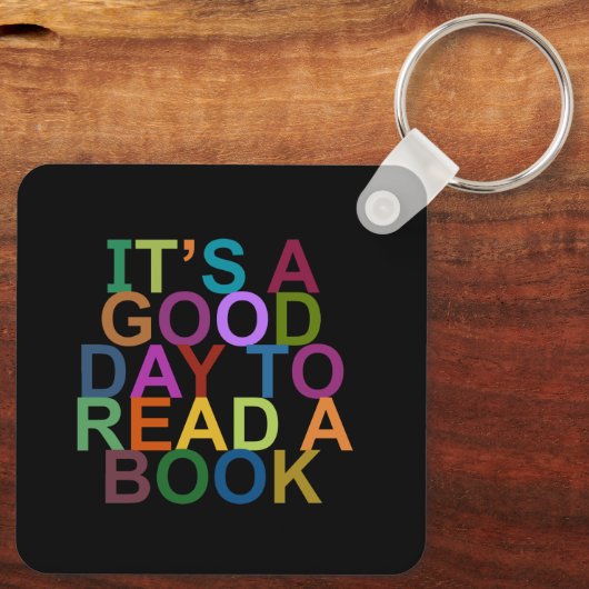 本のキーチェインに読はいい日だ キーホルダー (裏面)