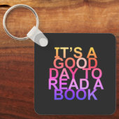 本のキーチェインに読はいい日だ キーホルダー (正面)