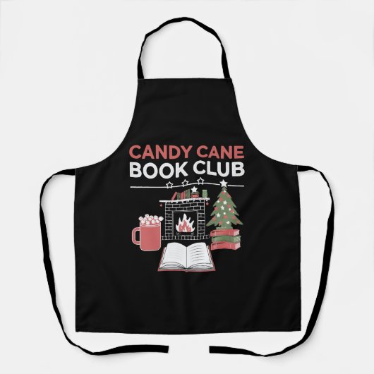 本のクリスマスキャンディーキーブッククラブブック エプロン (正面)