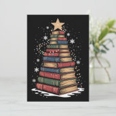 本のクリスマスツリー 教師 図書館員 クリスマス 休暇 (スタンド正面)