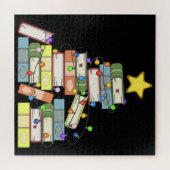 本のクリスマスツリーI ジグソーパズル (横)