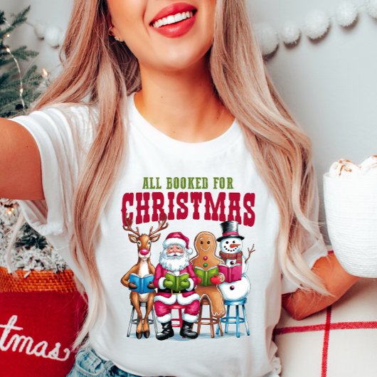 本のクリスマスブッククラブシャツ Tシャツ