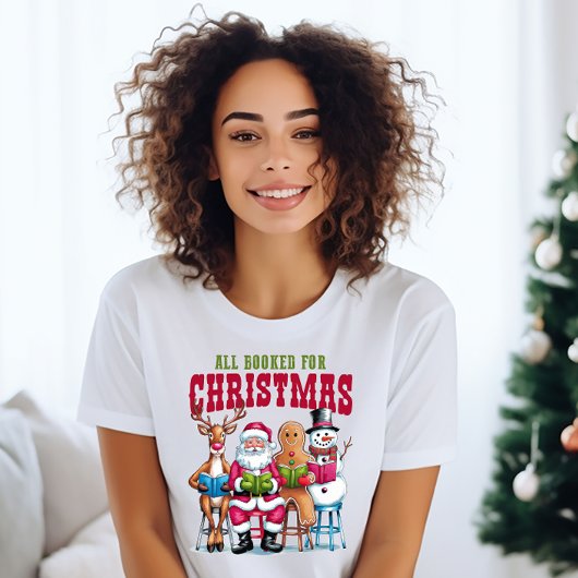本のクリスマスブッククラブシャツ Tシャツ