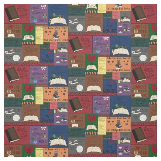 本のコラージュ ファブリック (見本)