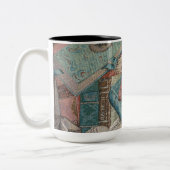 本のコーヒーマグで逃げる ツートーンマグカップ (左)