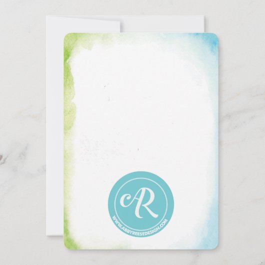 本のシャワーのベビーシャワーの招待状 招待状 (裏面)