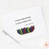 本のシールのない家 ラウンドシール (封筒)