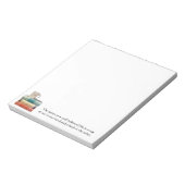 本のスタックにティーカップメモ帳 ノートパッド (回転)