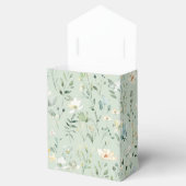 本のスタック赤ちゃんシャワー水色、ワイルドフラワー フェイバーボックス (オープン)