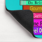 本のデザインの退職したな先生のギフトの積み重ね マウスパッド (コーナー)