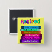 本のデザインの退職のギフトのユニークな積み重ね 缶バッジ (正面&裏面)