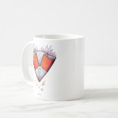 本のハート コーヒーマグカップ (正面左)