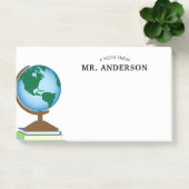 本のパーソナライズな先生の積み重ねの世界の地球 ポストイット (オフィス)