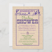 本のパーティーのベビーシャワーの招待状 招待状 (正面)