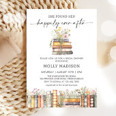 本のブライダルシャワーの招待状の後ずっと幸せに 招待状