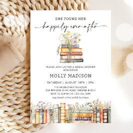 本のブライダルシャワーの招待状の後ずっと幸せに 招待状