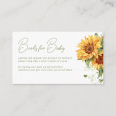本のベビーエレガントは本の赤ちゃんシャワーをもたらす エンクロージャーカード (正面)