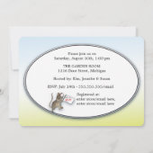 本のベビーシャワーの招待状を持って来て下さい 招待状 (裏面)