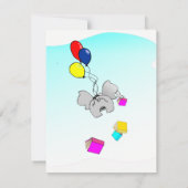 本のベビーシャワーを持って来る 招待状 (裏面)