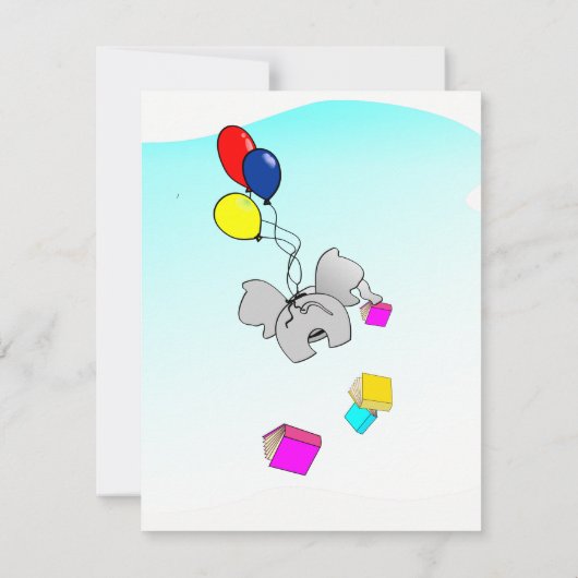 本のベビーシャワーを持って来る 招待状 (裏面)