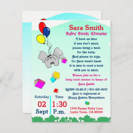 本のベビーシャワーを持って来る 招待状