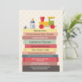 本のベビーシャワーを持って来る 招待状 (スタンド正面)