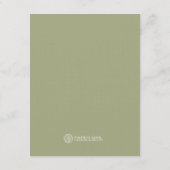 本のベビーシャワーサンキューカード（青） サンキューカード (裏面)