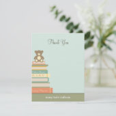 本のベビーシャワーサンキューカード(青) サンキューカード (スタンド正面)