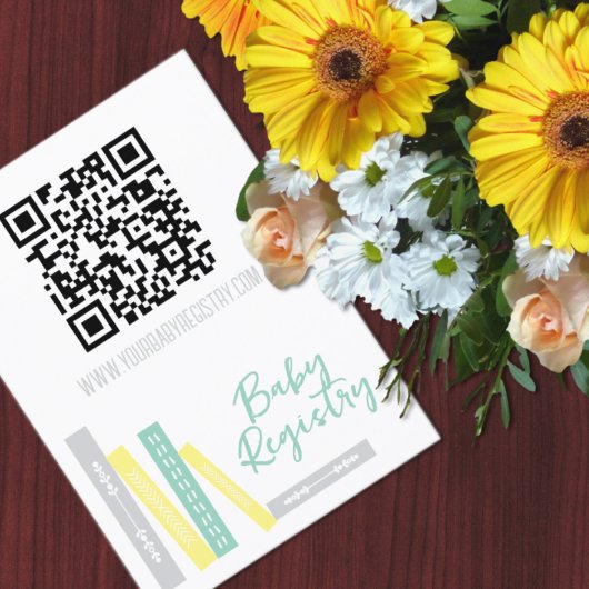 本のベビーシャワーレジストリー エンクロージャーカード