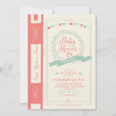 本のベビーシャワー招待状-おとぎ話の招待 招待状 (正面)